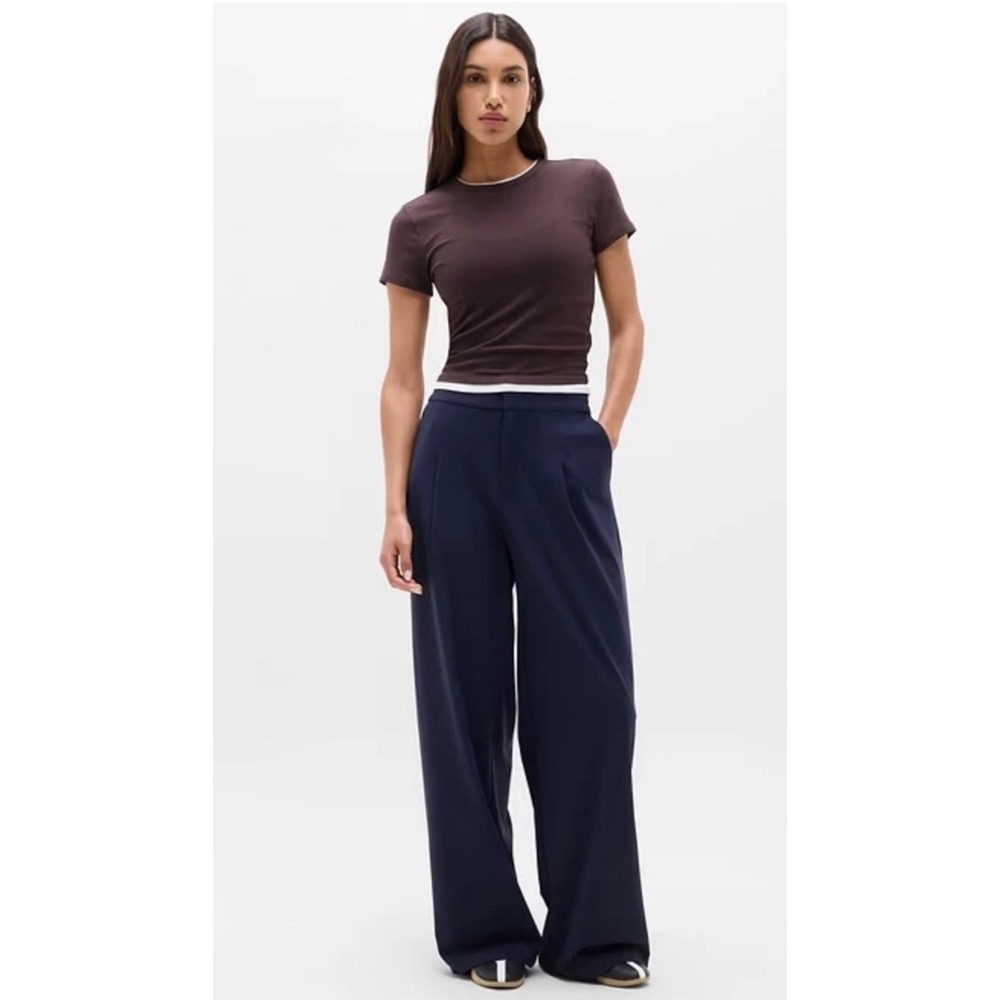 ATHLETA Pinnacle High Rise Trouser 14P Navy Pant #472041